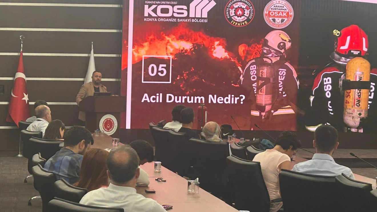 Savunma Sanayii Başkanlığı personeline yangında farkındalık eğitimi